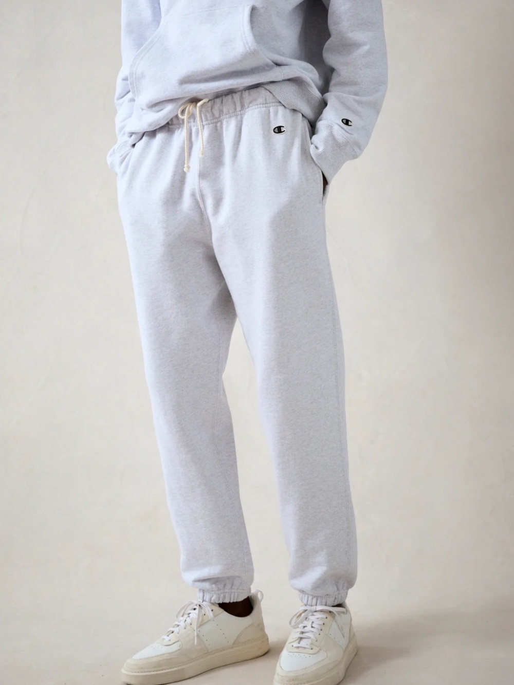 Todd Snyder + Champion Light Gray Men's Fleece Joggers with Elastic Cuffs NWOT